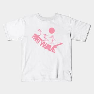 Party Wave Pink Kids T-Shirt